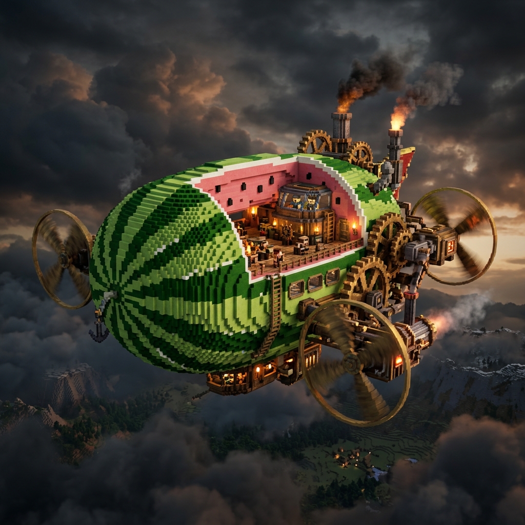 Create Aeronautics Watermelon Airship