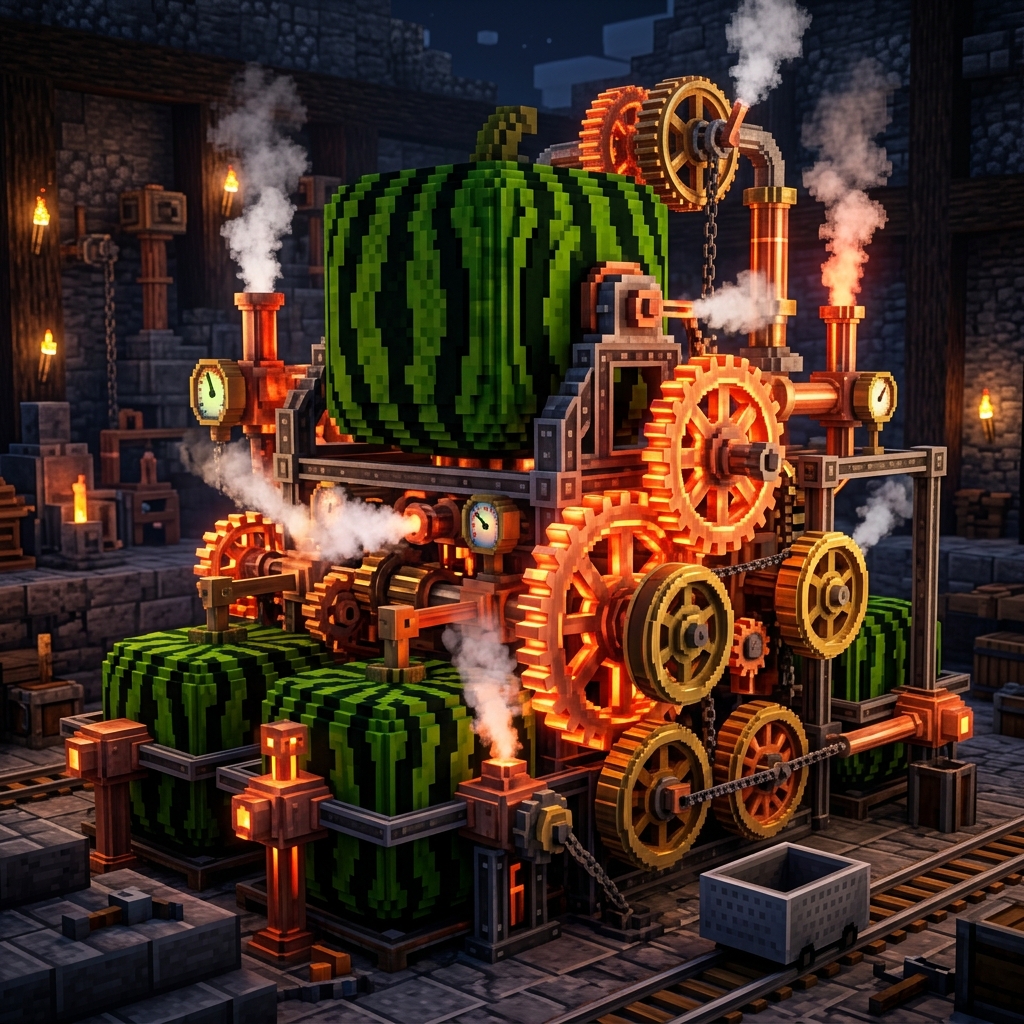 Steampunk Watermelon Engine
